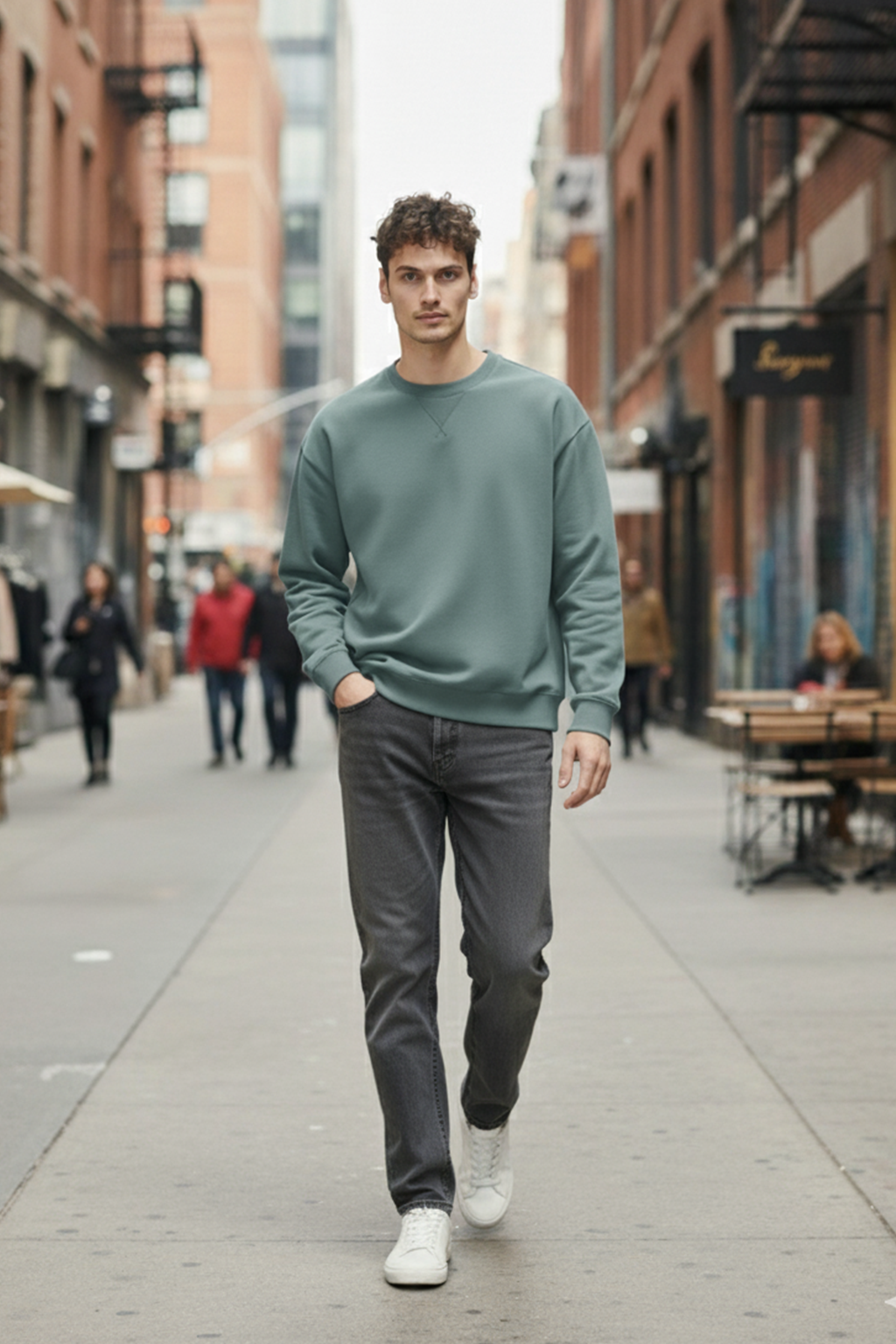 Sweatshirt | Owen – Bluish Grey