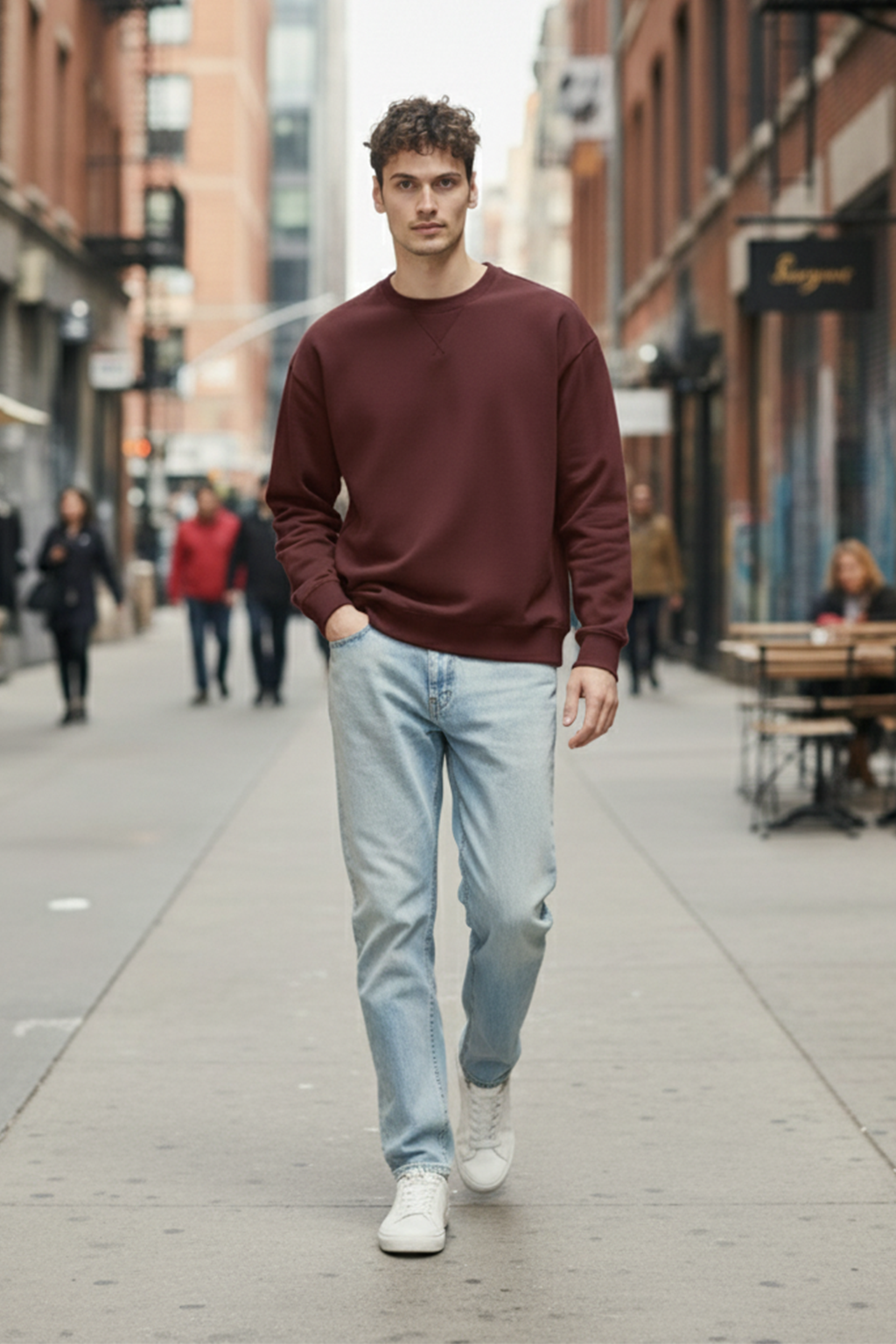 Sweatshirt | Anthony – Maroon