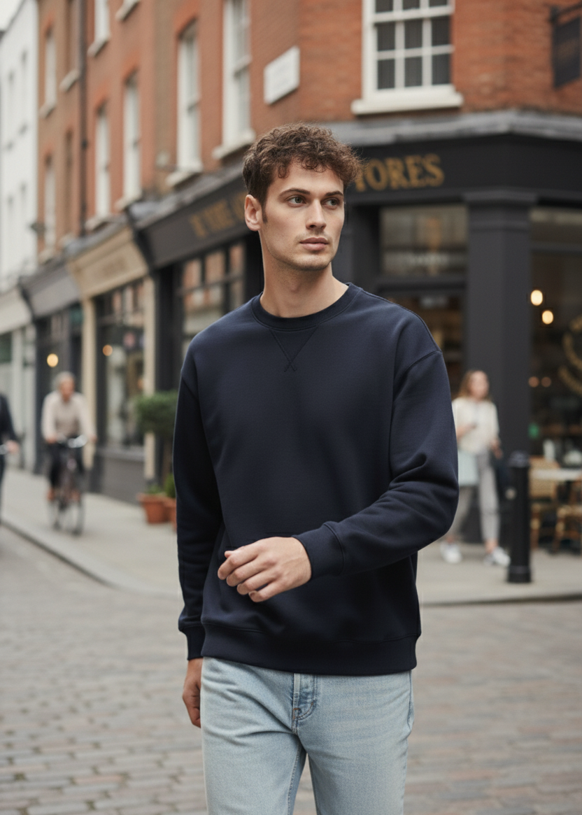 Sweatshirt | Nathan – Midnight Blue