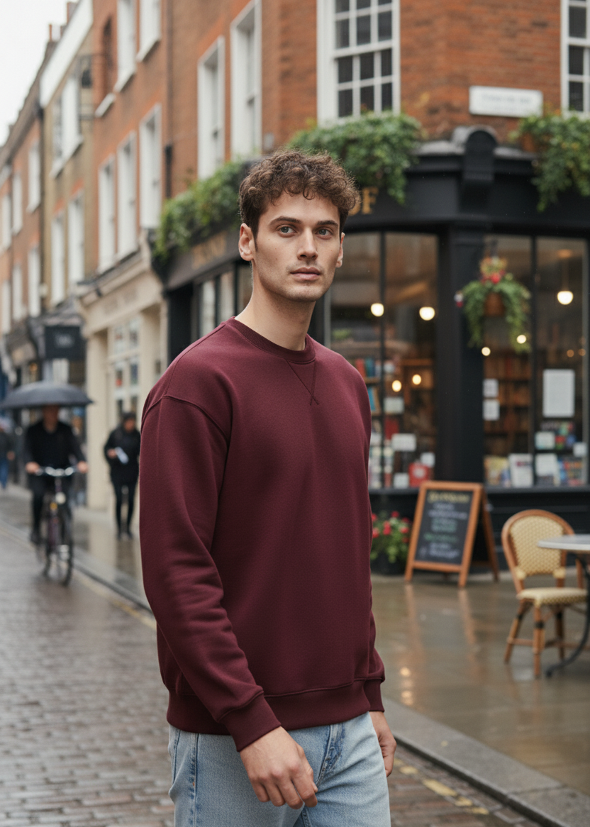 Sweatshirt | Anthony – Maroon