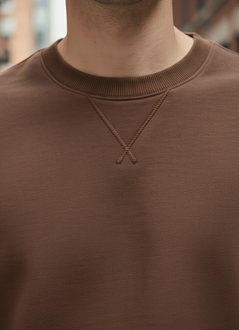 Sweatshirt | Marcus – Chocolate Brown