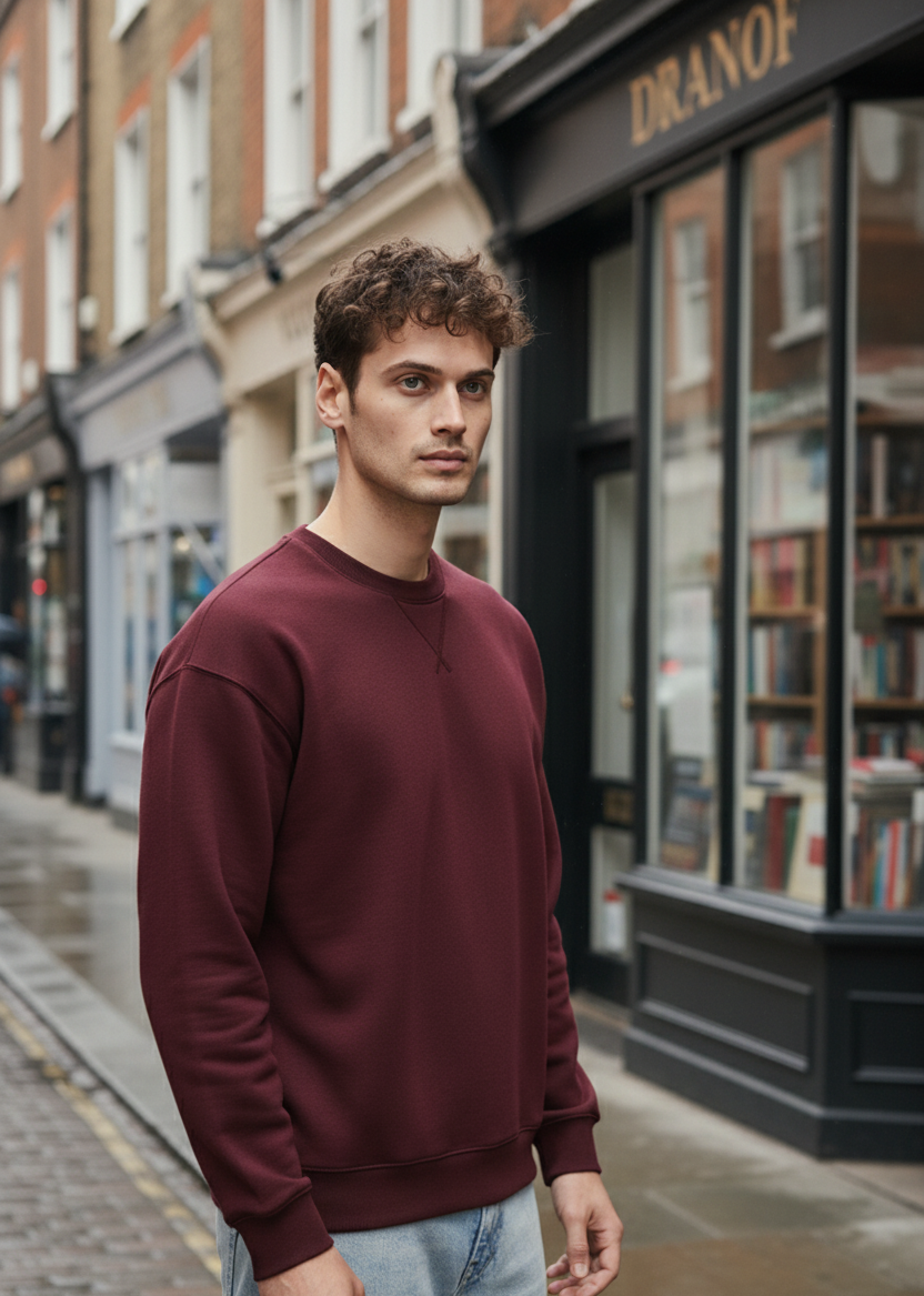 Sweatshirt | Anthony – Maroon