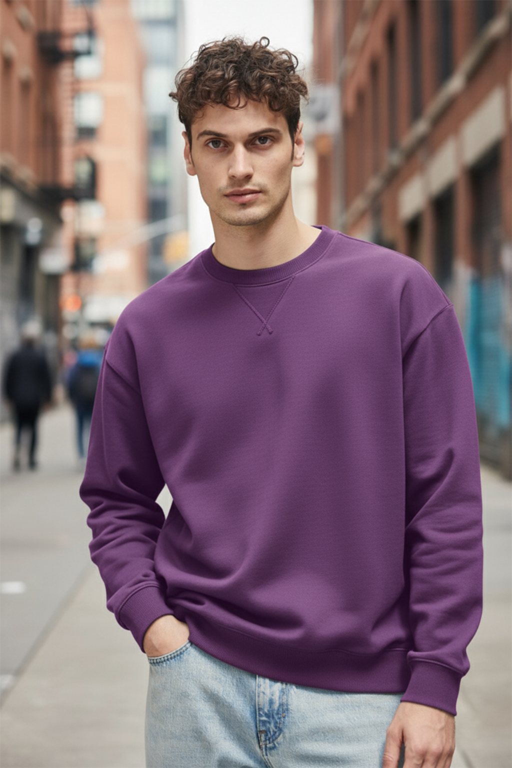 Sweatshirt | Ethan – Purple