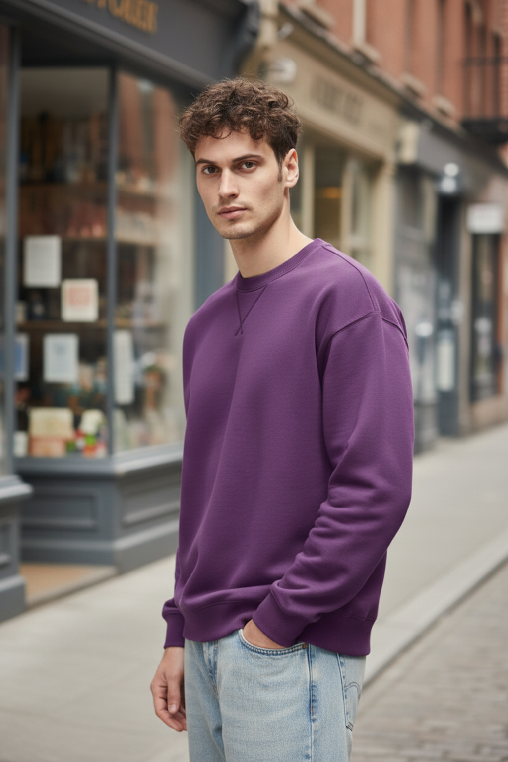 Sweatshirt | Ethan – Purple