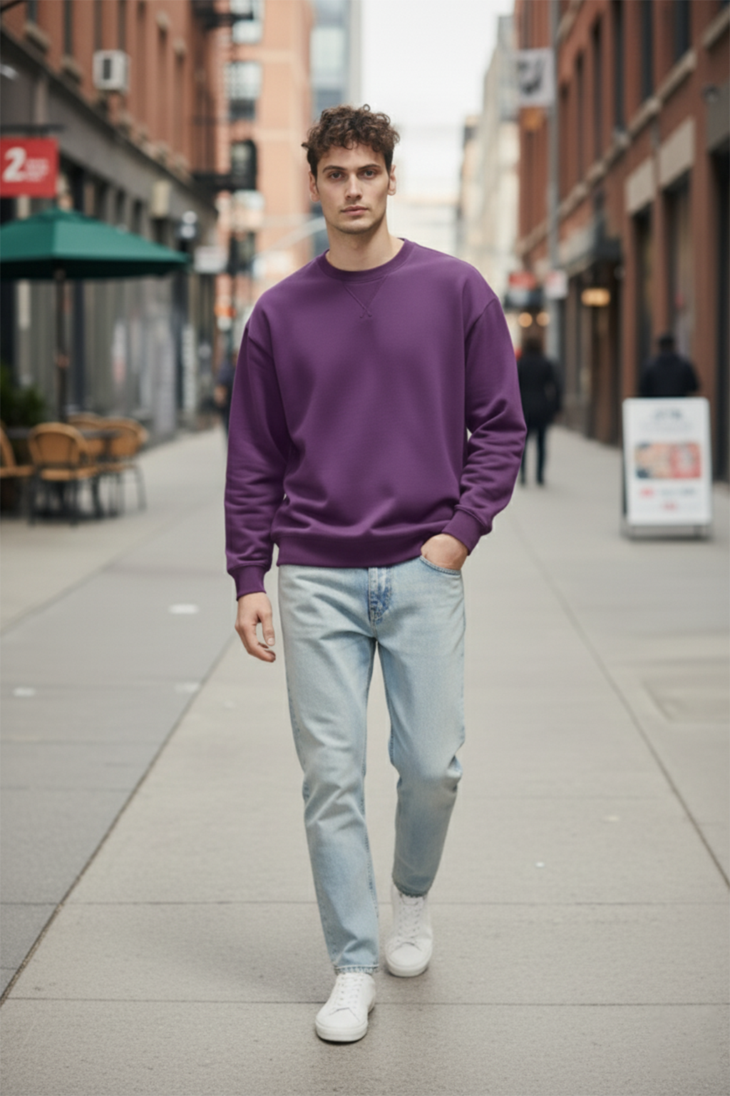 Sweatshirt | Ethan – Purple